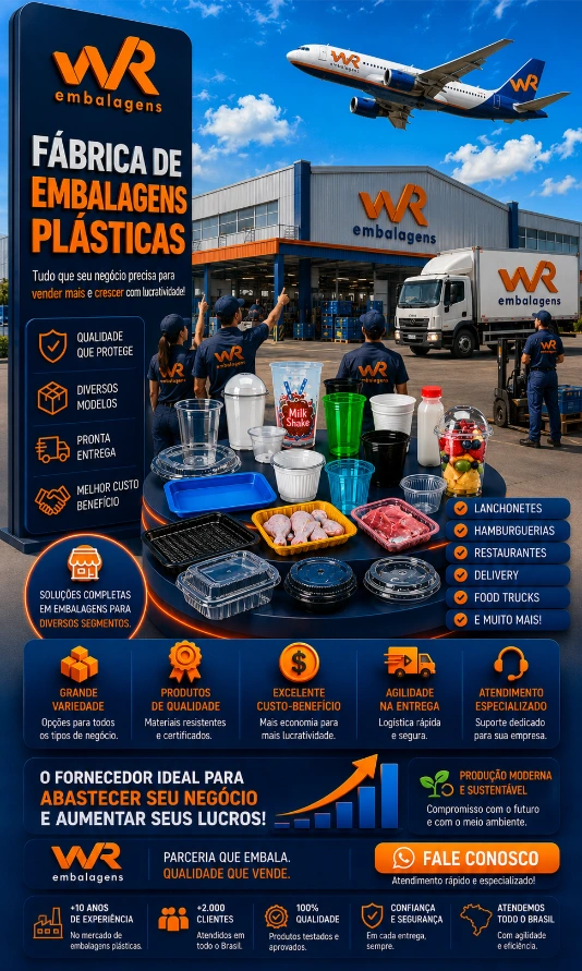Fábrica de embalagens Plásticas