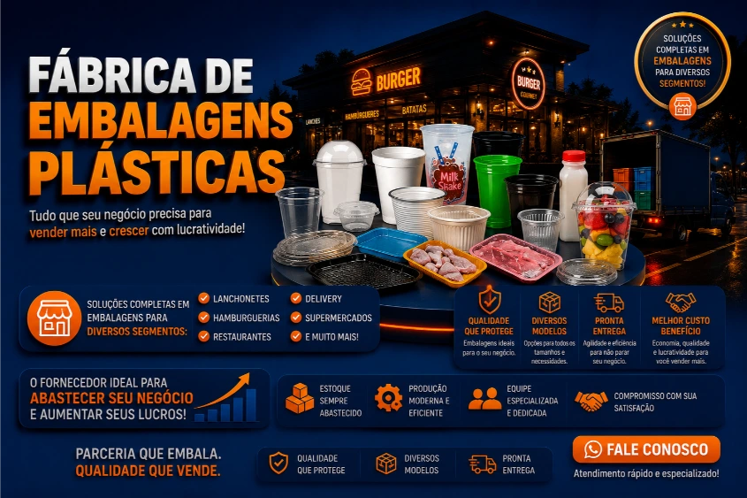 Fábrica de embalagens Plásticas