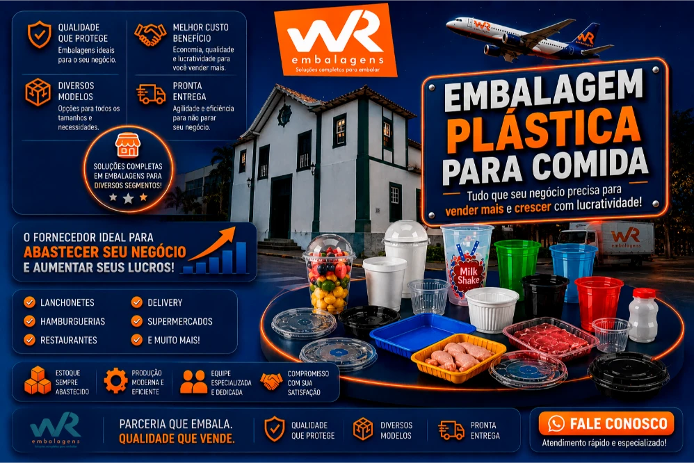 WR Embalagens - Embalagem Plástica para Comida