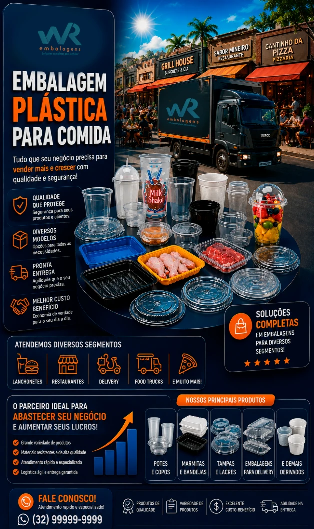 WR Embalagens - Embalagem Plástica para Comida