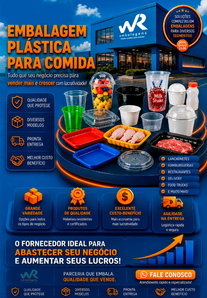 WR Embalagens - Embalagem Plástica para Comida
