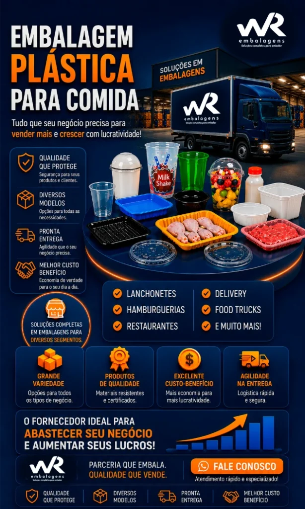 WR Embalagens - Embalagem Plástica para Comida