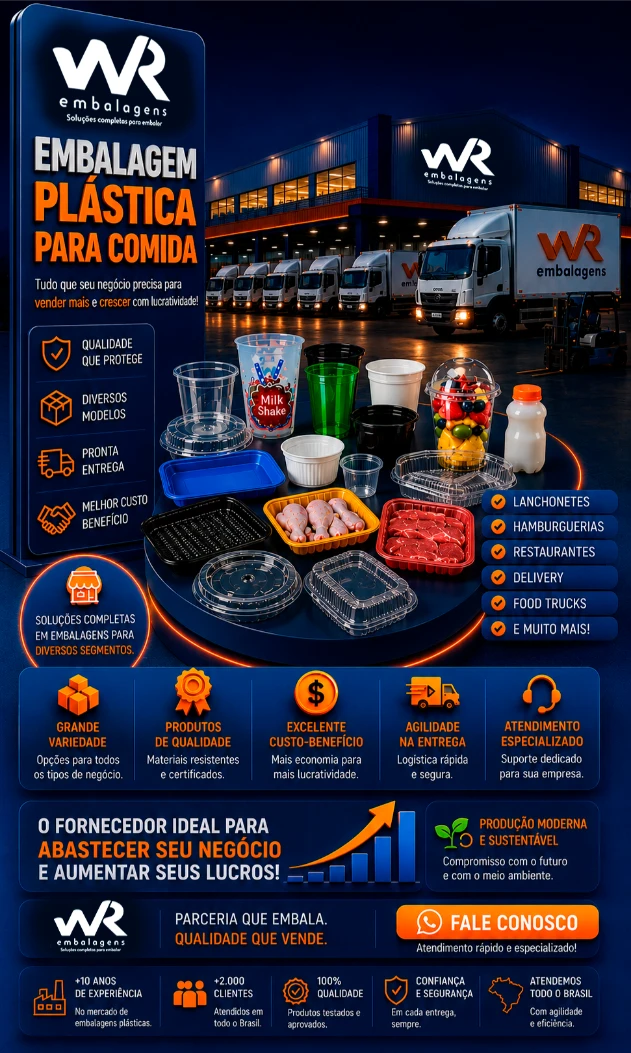 WR Embalagens - Embalagem Plástica para Comida