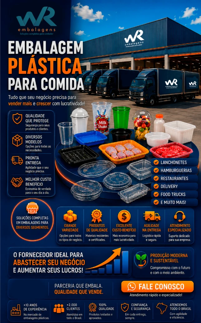 WR Embalagens - Embalagem Plástica para Comida