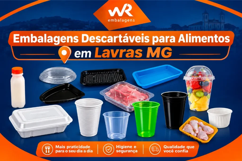 Embalagens Descartáveis para Alimentos em Lavras MG - horizontal