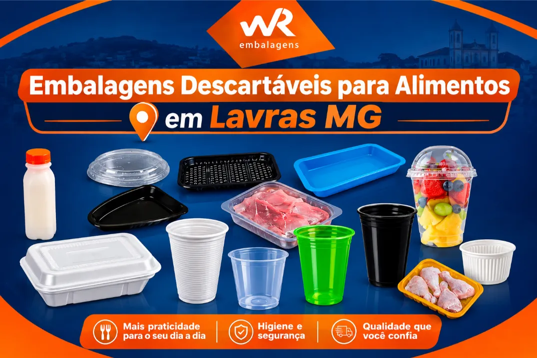 Embalagens Descartáveis para Alimentos em Lavras MG - horizontal