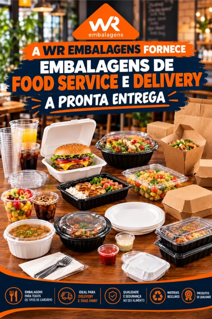 Top 10 Fornecedores de Embalagens para Food Service e Delivery